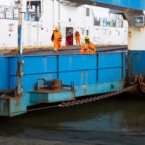 Torpoint Ferry – Preparations well underway for refit of Torpoint ferry